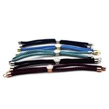 Новая мода Миланская линия телескопическая diy микро-инкрустированный браслет ювелирные аксессуары могут быть использованы с любым микро-инкрустацией аксессуары