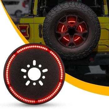 

Spare Tire Brake Light Wheel Light 3Rd Third Brake Light for 2018 2019 Jeep Wrangler JL JLU
