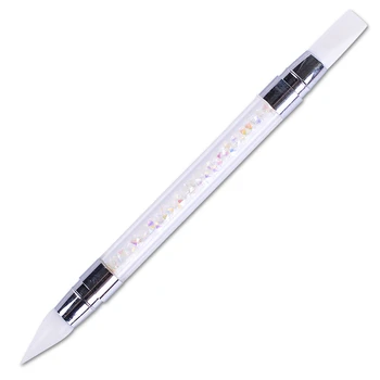 

Manicure tool double oblique mouth conical pointed double head silicone pen nail pattern DIY painting