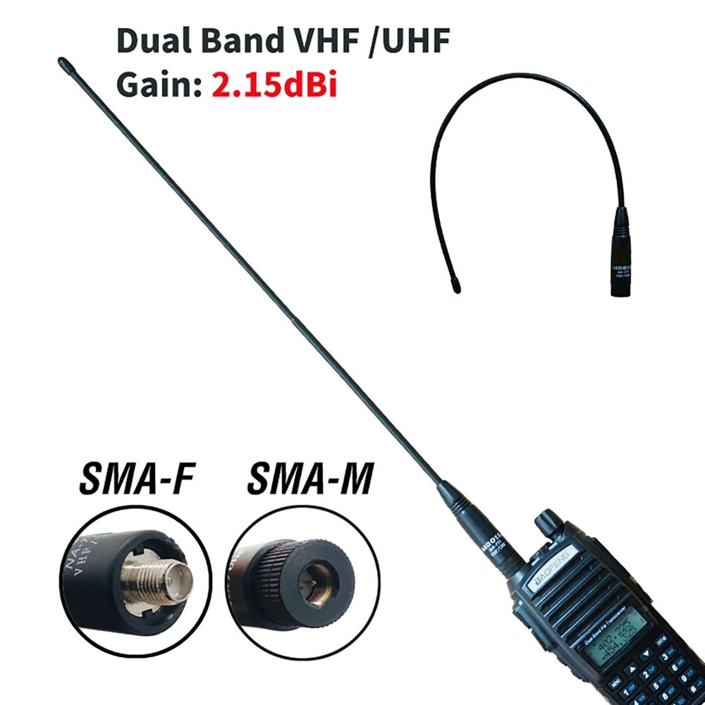 144/430MHz 10W Dual Band Antenna NA771 SMA Female Nagoya For Baofeng UV5R UV-82