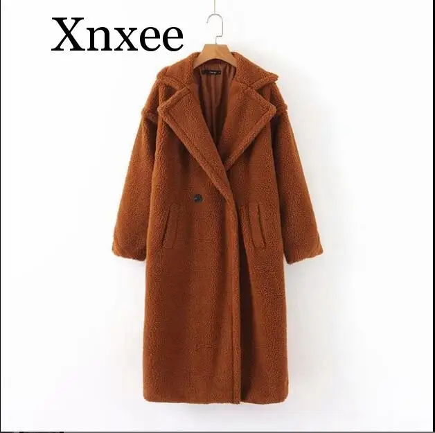 Winter Coat Women Thick Warm Hooded X-Long Faux Fur Jacket Female High Quality Fluffy Rabbit Fur Coat  Loose Parkas