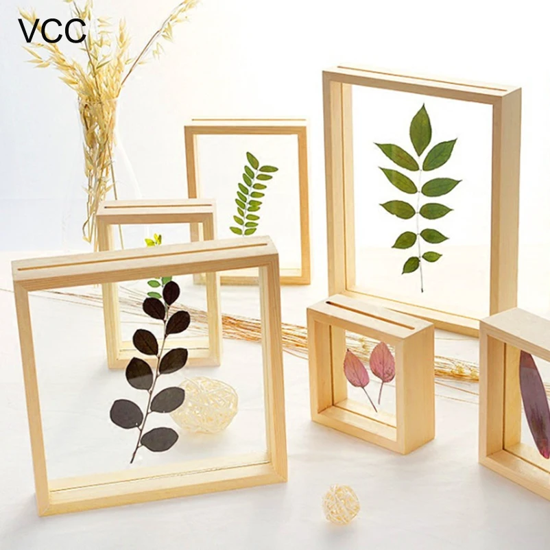 Photo Frame Wood Photo Frame Art Frames Wooden Photo Frame Home Decor Art Mini Pictures Frames Picture Holder Plant Specimen Holder DIY Frame Wedding Photo Decor