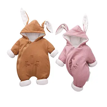 

Autumn Winter Baby Rompers Overalls Clothes Winter Boy Girls Garment Thicken Warm Cotton Outerwear Jumpsuits Baby Down Bodysuit
