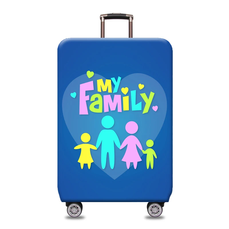 My Family Дорожный эластичный Чехол для багажа, защитный чехол для 18-32 дюймов, Чехол для багажа, защитный чехол XT903 - Цвет: My Family