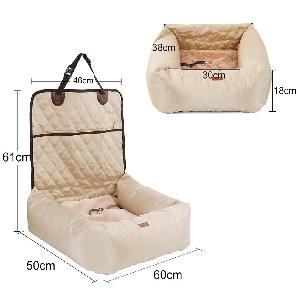 2 In 1 Pet Dog Carrier Folding Car Seat Pad Safe Carry House Puppy Bag Car Travel Accessories Waterproof Dog Seat Bag Basket