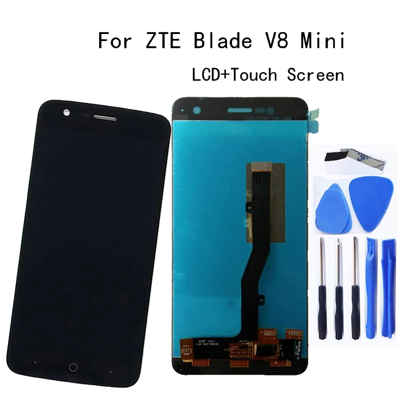 

5.0" For ZTE Blade V8 mini LCD Display + touch screen digitizer replacement Assembly for zte V8mini BV0850 display Repair kit