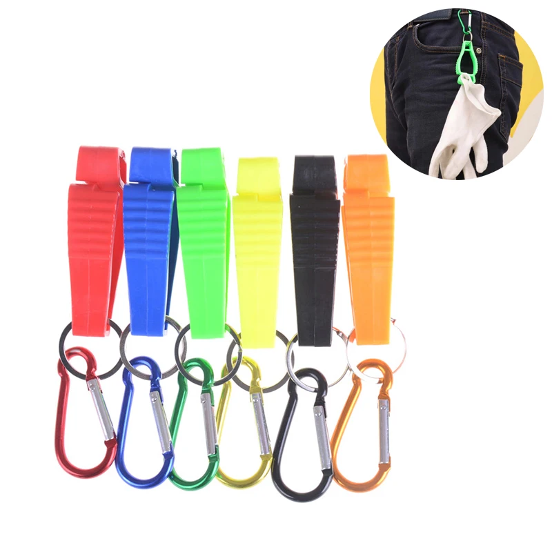 VIP enlace 1PC pinza guantes plástico rojo guantes de trabajo clips trabajo pinza de seguridad guantes de trabajo de guardia suministros laborales Dropshipping. Exclusivo.