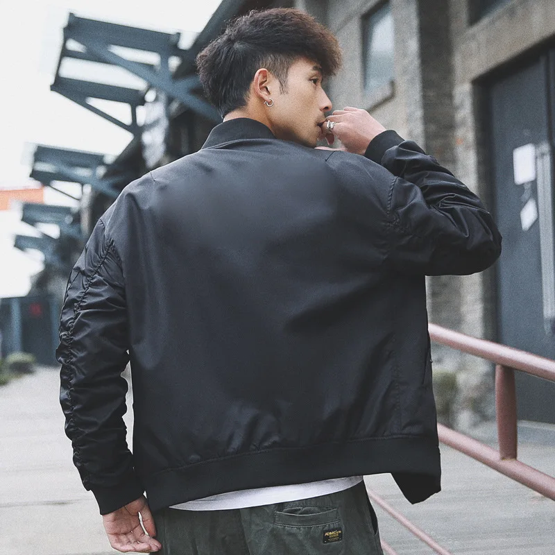 

Autumn Fashion Man Casual Jacket Korean-style Loose-Fit Pilots Tooling Jacket Youth Handsome Versatile Autumn Clothing