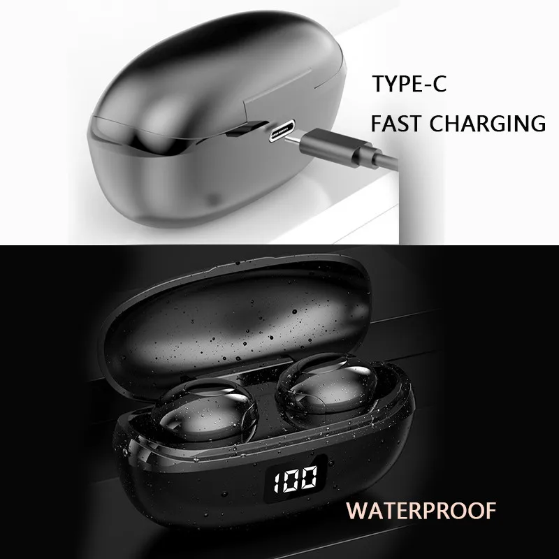 2020 Newest Original TWS True Wireless Earphone Bluetooth 5 0 Headset HiFi Sound Sport Headphone Bass Earphones PK i9000 Pro i12