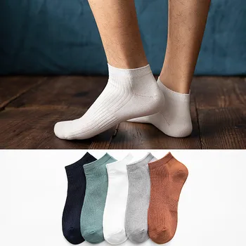 

Solid Mens Socks Invisible Ankle Socks Men Summer Breathable Thin Male Boat Socks Meias HOT SALE