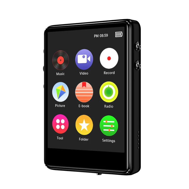 2.4inch full touch screen Bluetooth 5.0 mp4 player built-in speaker with e-book FM radio voice recorder video playback,mp4 player