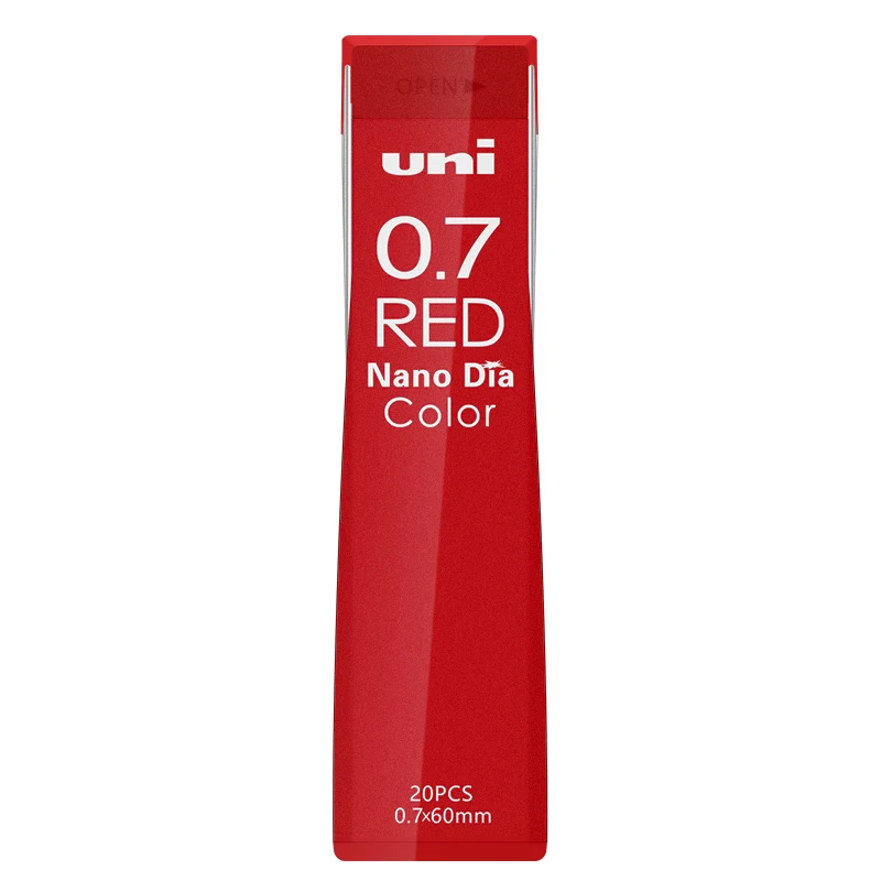 1 шт. UNI Nano Dia 0,7-202NDC 0,7 мм красный/синий/мятно-голубой/оранжевый/зеленый/розовый/Лавандовый/механический карандаш свинцовый цветной грифель