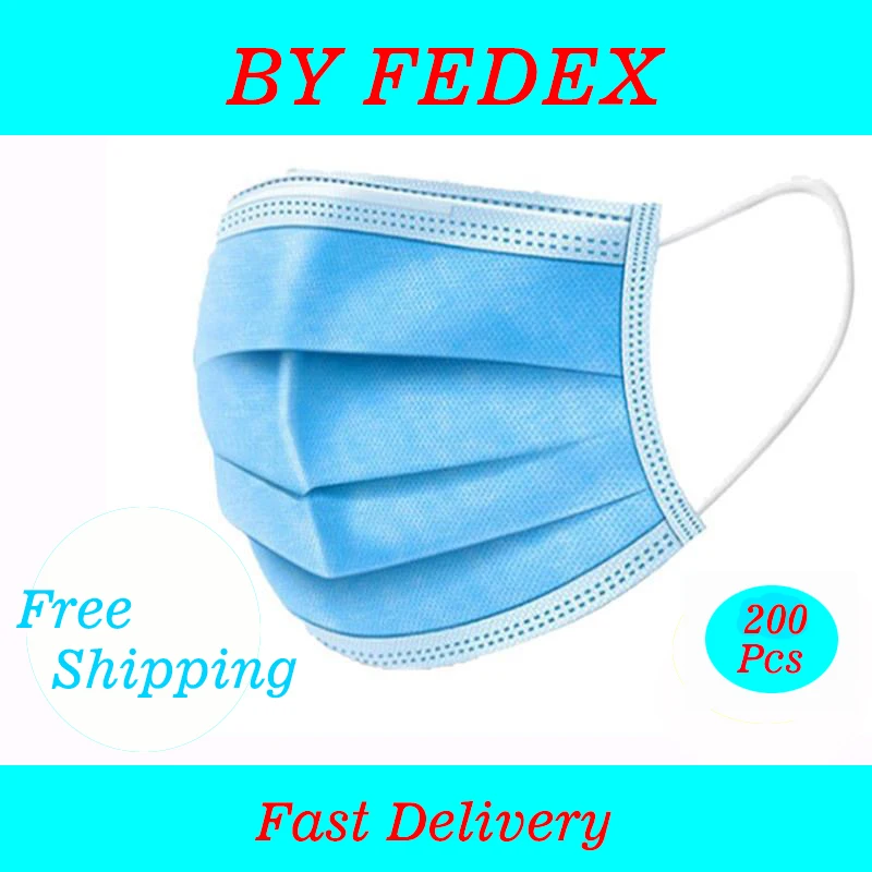 

Dropshipping Disposable mask High Quality FEDEX Shipping In stock Fast Delivery Disposable dust protection Safety Masks