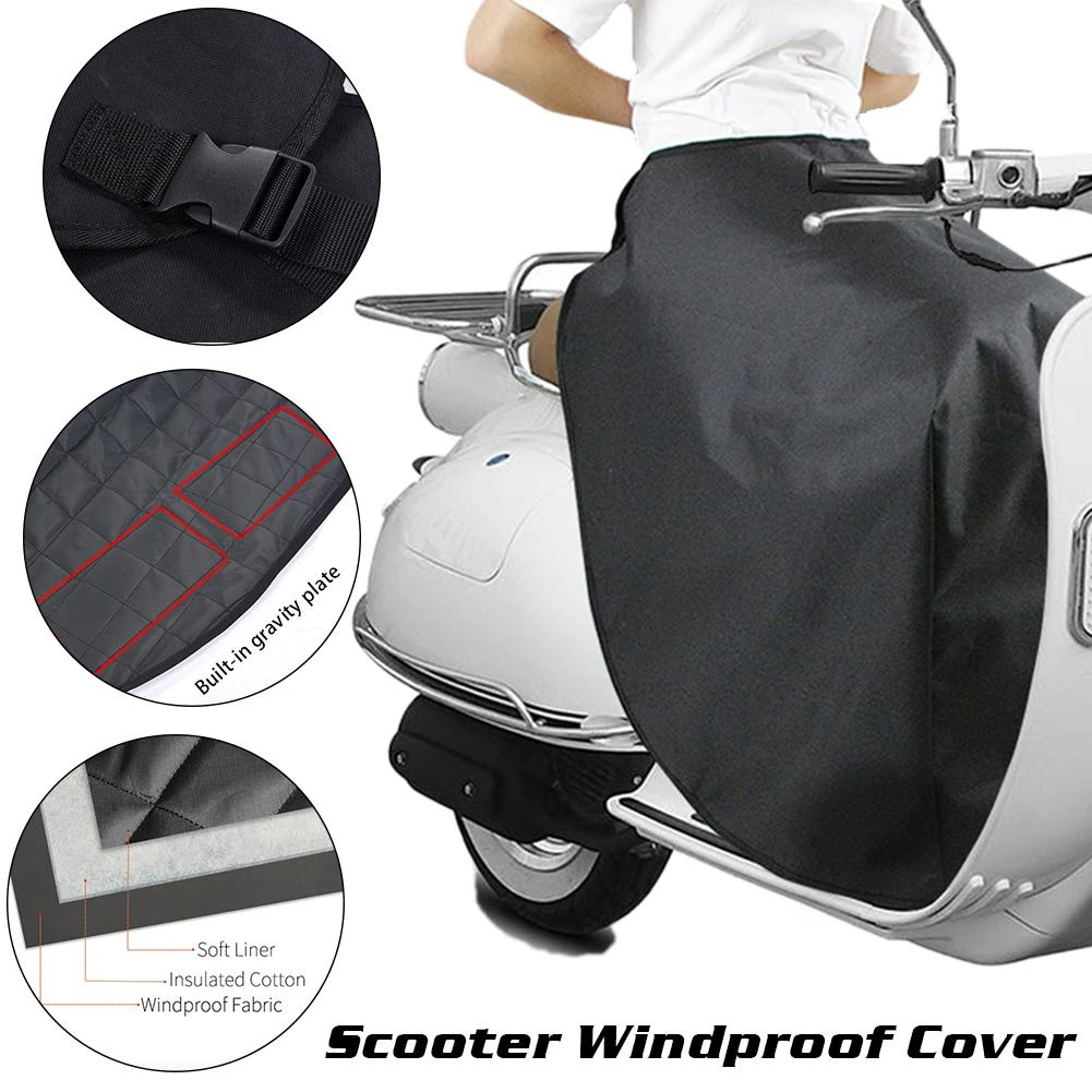 LONGMAO Motorcycle Leg Cover with Reflective Strip Motorbike Quilt Windproof Blanket Leg Cover Keep Warm for Riding 