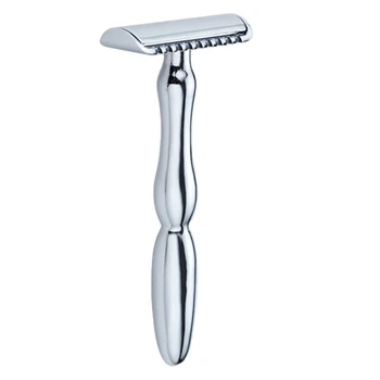 

Men Shaving Safety Razor Double Edge Manual Shaver Copper Alloy Face Razors