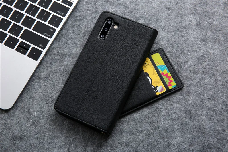 Роскошный кожаный чехол для samsung Galaxy Note 10+ S9 S8 Plus S7 Edge S10e S10 5G чехол силиконовый Магнитный флип чехол, кошелек