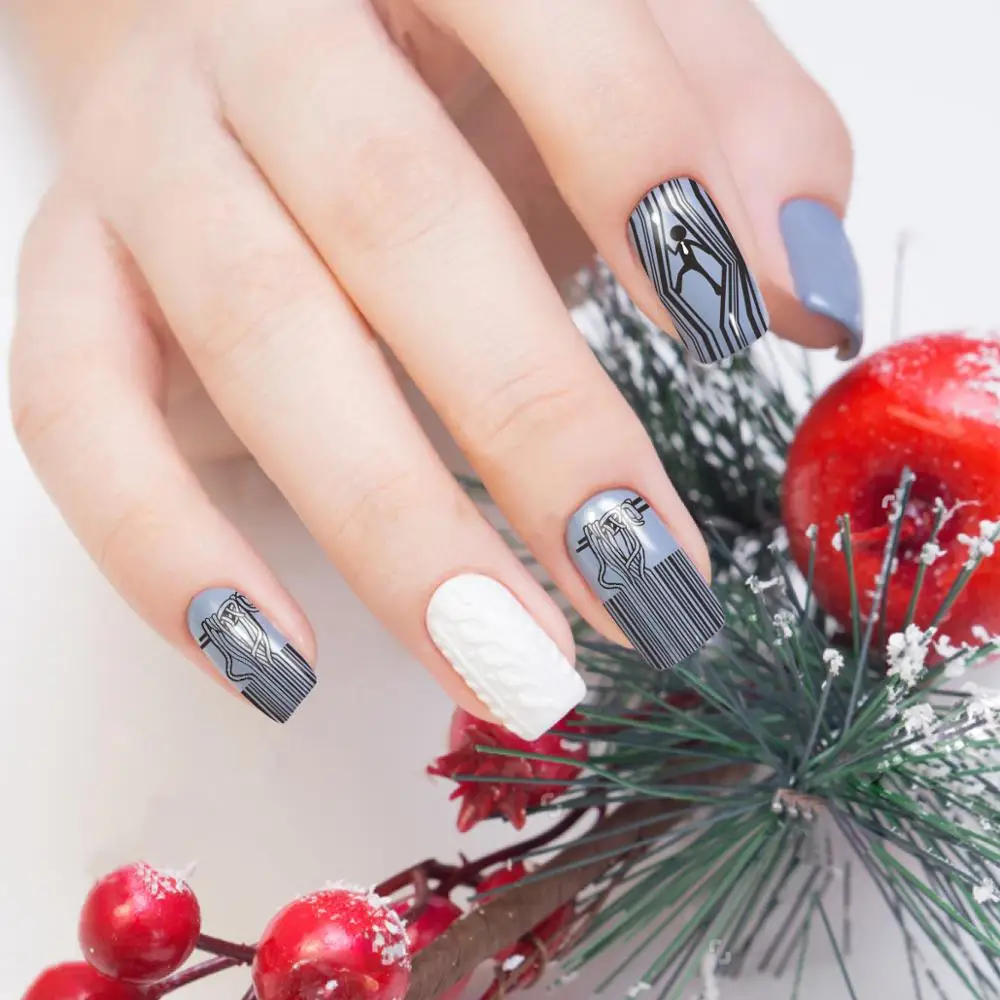 BeautyBigBang штамповка для ногтей PlatesStriped штрих-код Зебра Дерево изображение шаблон пластина прямоугольный трафарет штамп для ногтей BBB 033