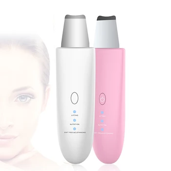 

Ultrasonic Skin Scrubber Deep Face Cleaning Vibration Remove Dirt Blackhead Reduce Wrinkles and Spot Facial Lifting Peeling Tool