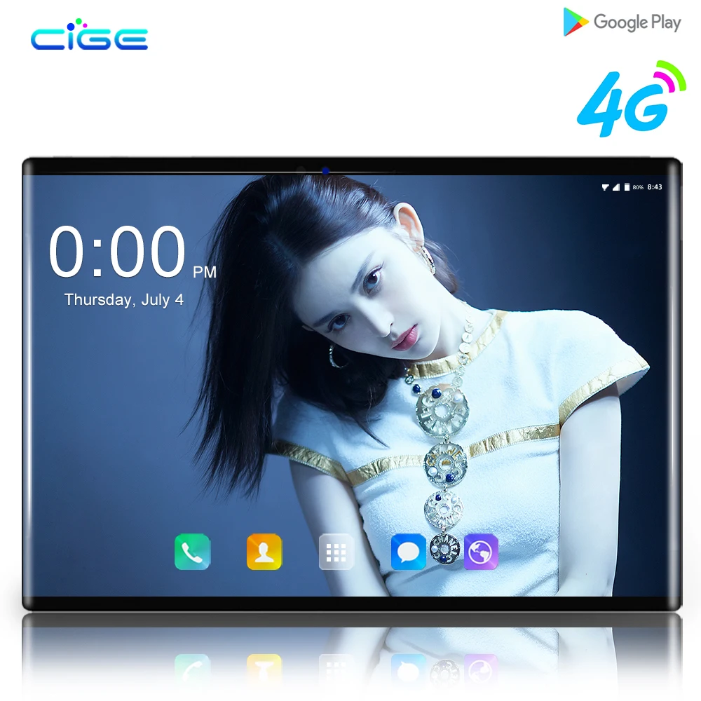 CIGE Новинка, планшет 10 дюймов android 6 ГБ Оперативная память 4g lte планшетный пк планшеты 10 дюймов детский планшет планшет детский 10.1 планшет с сим картой таблетка планшетный пк с системой андроида