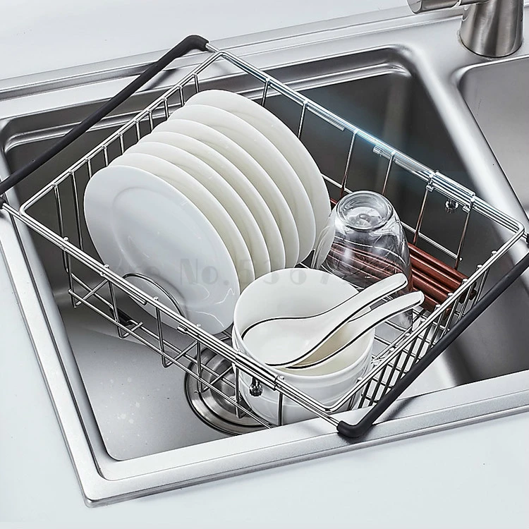 Sink drain rack kitchen rack stainless steel vegetable sink sink bowl chopsticks