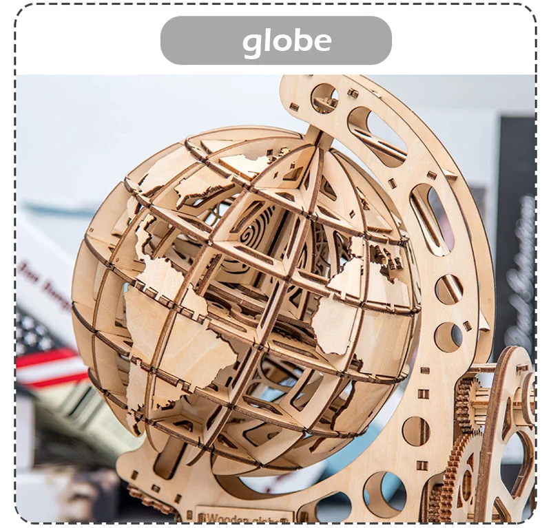 Modelo de Transmissão 3d de Madeira Crianças Mecânica Pêndulo Globo Faça Você Mesmo Puzzle Miúdo Presentes Criativos 5 Brinquedos e hobbies