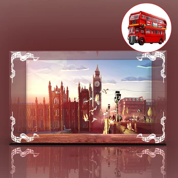 

Building Block Acrylic Dustproof Display Box Show Box Gift For London Bus 10258 (Display Box Included Only, No Kit) - 2 Lights