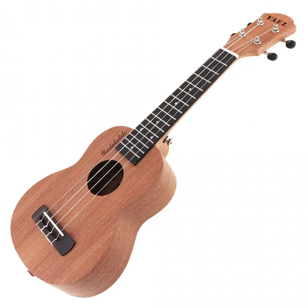 Yrel-ukulele soprano portátil de madeira, instrumento musical