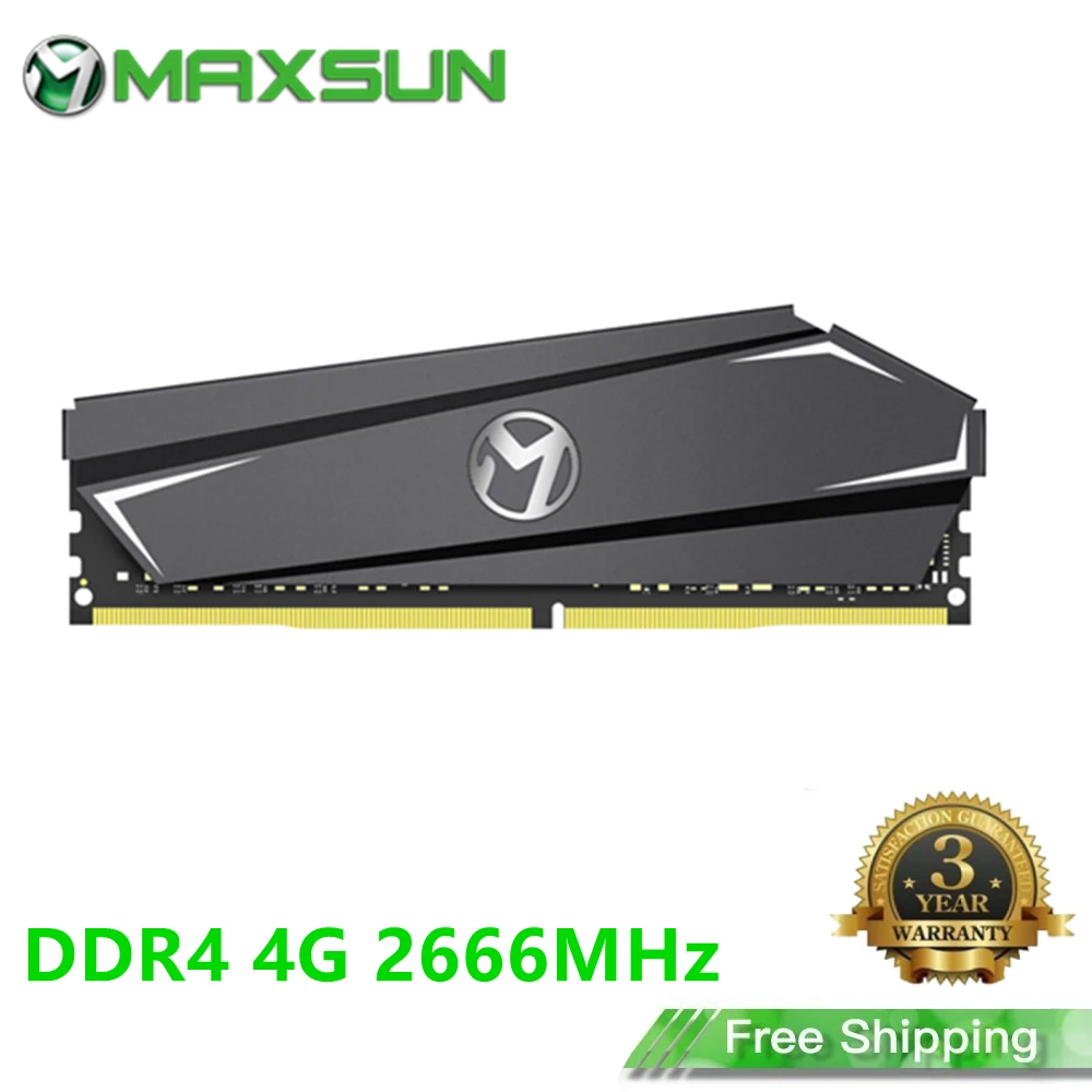 Модуль оперативной памяти MAXSUN DDR4 4 Гб 2666 МГц 1 2 в 288Pin | Компьютеры и офис