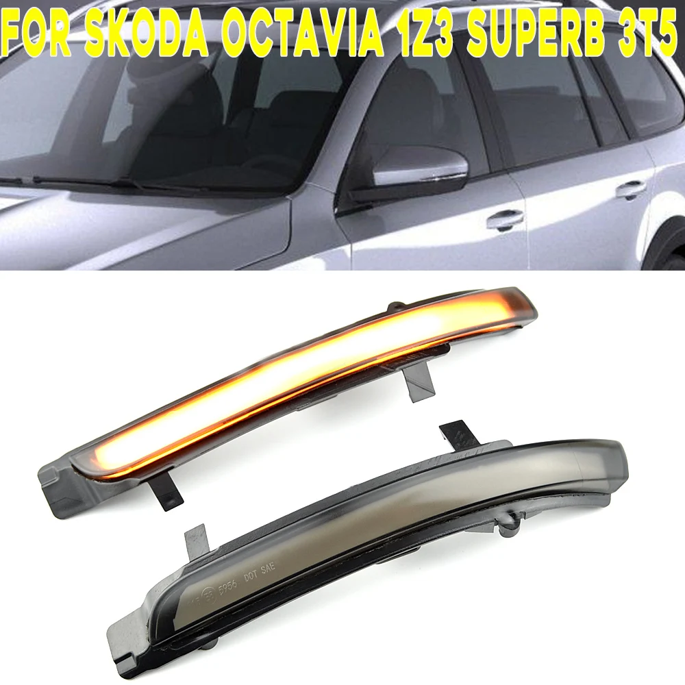 

For Skoda Octavia MK2 1Z3 1Z5 MK2 3T4 3T5 Dynamic LED Turn Signals LED Sequential Car Accessories