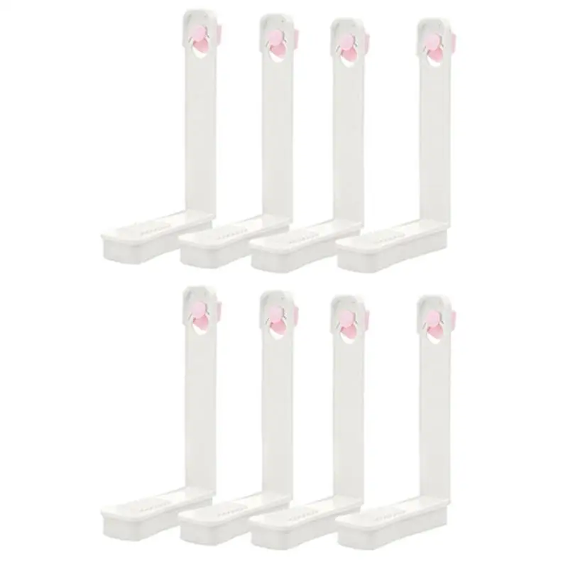 Pink-8PCS Безопасная эластичная лента ABS, удерживающие Нескользящие прочные зажимы для матраса, удерживающие Ленточные листы, товары для домашнего постельного белья - Цвет: Pink-8PCS