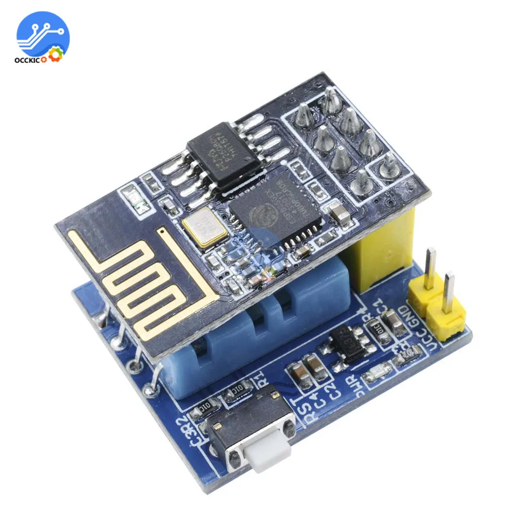 Беспроводной модуль ESP8266 ESP-01S DHT11 с температурным датчиком влажности модуль беспроводной Wifi Супергетеродинный приемник transler