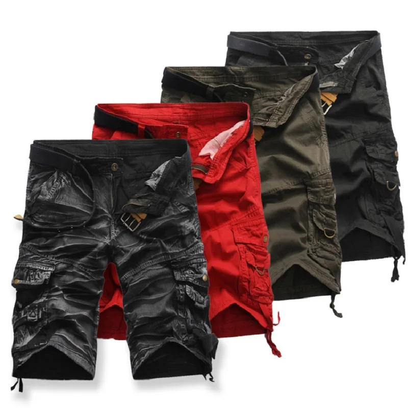 

ZOGAA 2020 new spring and summer casual overalls shorts thin overalls 5 points men's casual shorts multicolor optional
