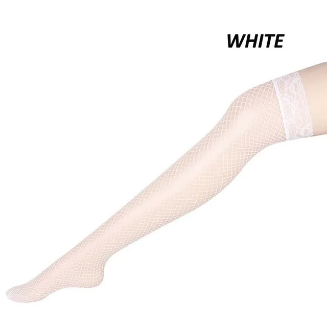 fishnet stocking whi Сексуальные женские свадебные подвязки, высокое качество, пояс для чулок, дамское нижнее белье, распродажа, прозрачные кружевные трусики с подвязками - Цвет: fishnet stocking whi