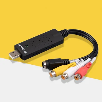 

USB 2.0 Video Audio Adapter VHS to DVD PC HDD Converter Capture Durable