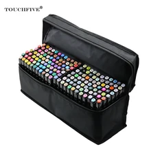 TouchFive маркер 60/80/168 Цвет алкогольных жирной чернила на водной основе маркерных ручек лучше всего подходит для манга двойной головой художественный эскиз маркеры кисточки ручка