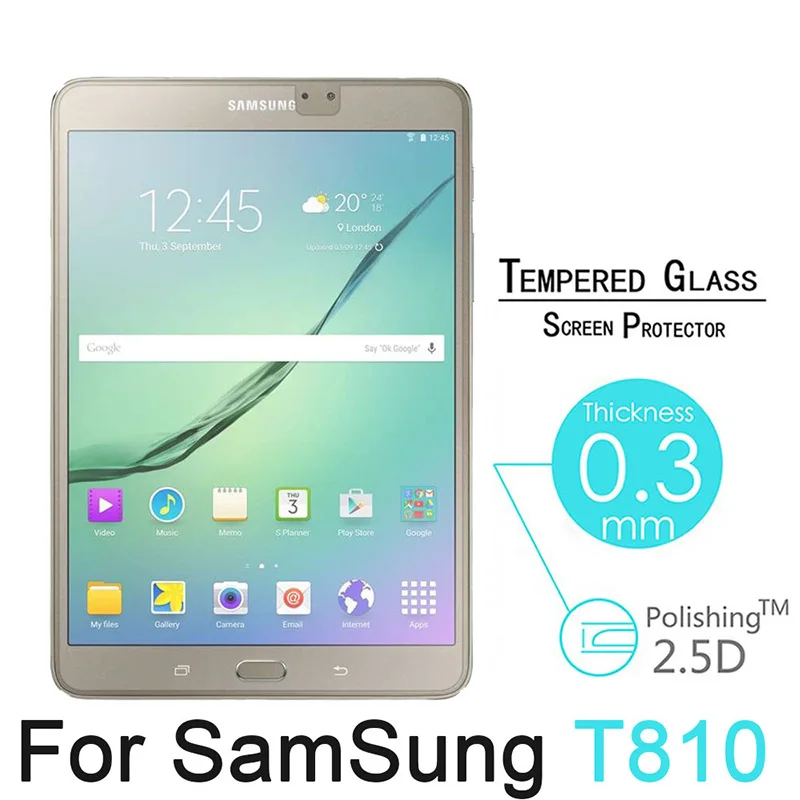 HD Tempered Glass For Samsung Galaxy Tab S2 9.7 inch T810 T813 T815 T819 Tablet Screen Protector 2.5D Premium Protective Cover 2
