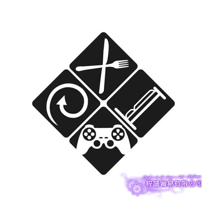 Video Game Sticker Eat Sleep Play Game Room Decal Gaming Posters Gamer Vinyl Wall Decals Parede Decor Mural Video Game Sticker