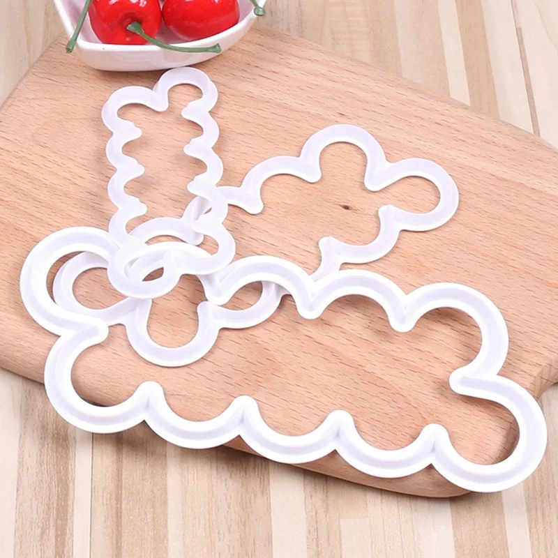 3 шт. резак для печенья роза лепестки цветок инструмент выпечки помадка форма