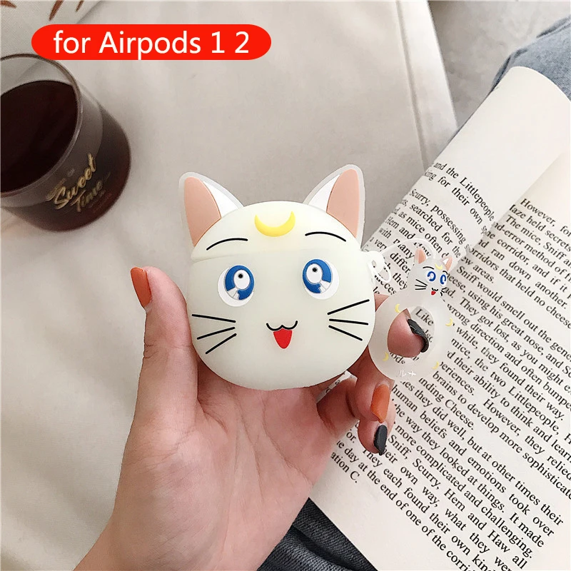 93 Мультяшные беспроводные bluetooth наушники чехол для Apple Airpods силиконовые контейнеры милые для airpods 2 гарнитура защитный чехол Аксессуары - Цвет: 93