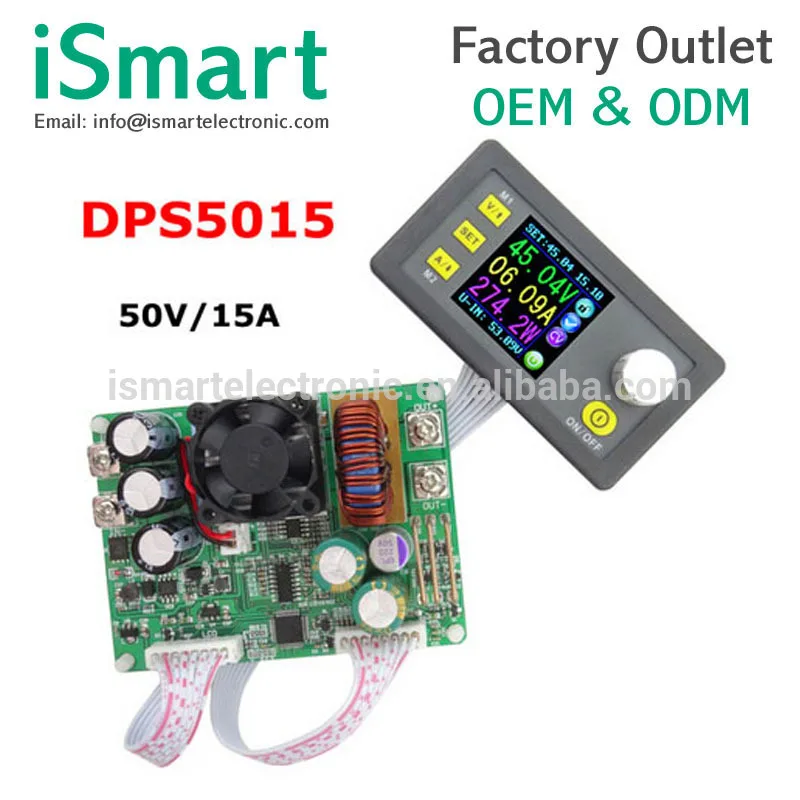 

DPS5015 Constant Voltage current Step-down Programmable digital Power Supply buck Voltage converter color LCD voltmeter 15A