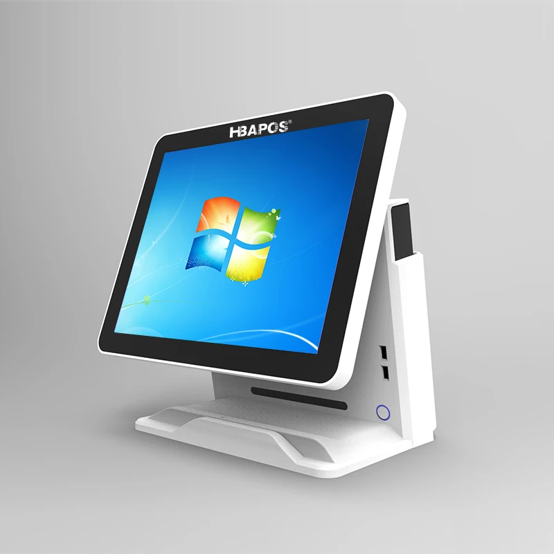 Sistema Pos Registratore Di Cassa Sistema Pos Monitor Touch Screen Da 15 Pollici Display Terminale Pos Al Dettaglio Windows Per Il Pagamento Del Super