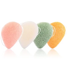 1PCS Natural Konjac Sponge Cosmetic Puff Face Wash Flutter Cleaning Cleanser Tools Warm Colors Elegant And Generous