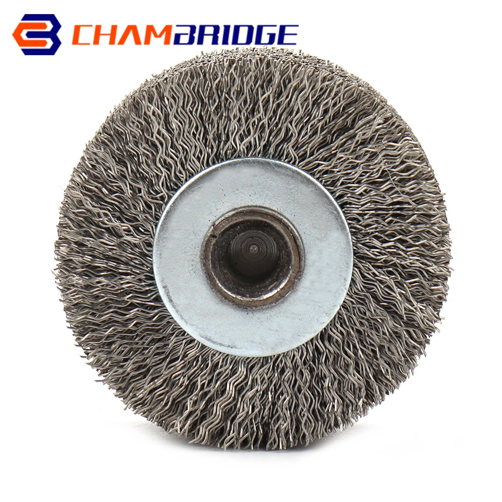 50mm Steel Wire Wheel Brush 1/4" Shank Dremel Rotary Tool for Mini Drill Dremel Metal Rust Removal Polishing 1/2/5Pcs 5