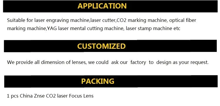 China ZnSe laser lens