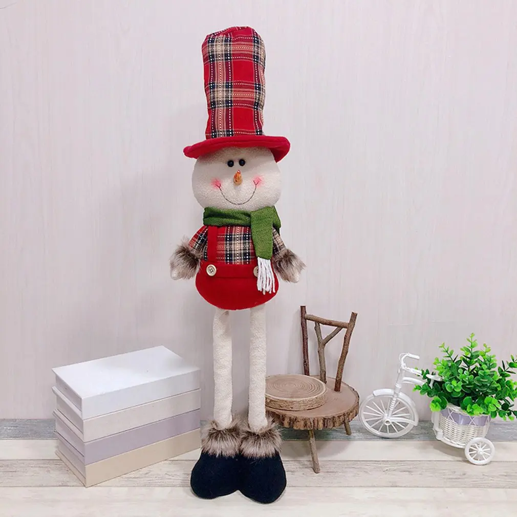 

Santa Claus Snowman Reindeer Doll Toy Standing Figurine Christmas Tree Ornaments New Year Kids Gift Desk Decoration