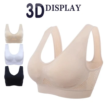 Sports Bra Women's Tube Top Brassiere Sport Femme Bras For Women Gym Crop Top Fitness Bralette Push Up Bra Yoga BH S-6XL 4