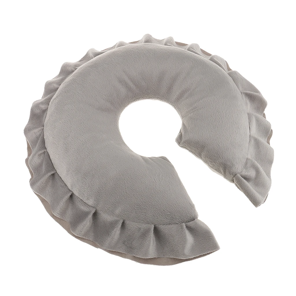 U Shaped Soft Spa Salon Massage Table Cradle Face Pillow Neck Head Cushion Travel Flight Office Neck Pad 6 Colors