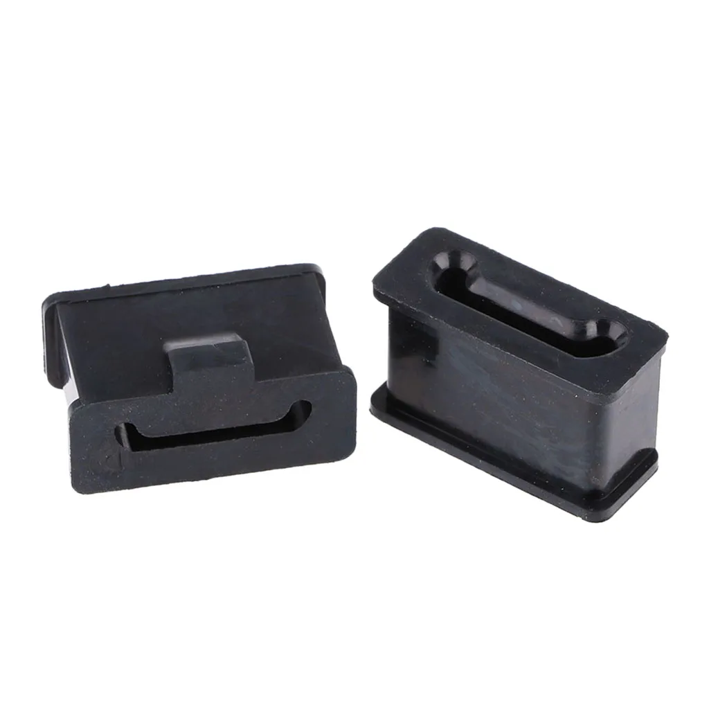 2pcs Exhaust Hanger Insulators Rubber Muffler Mounts Compatible with Harley Black