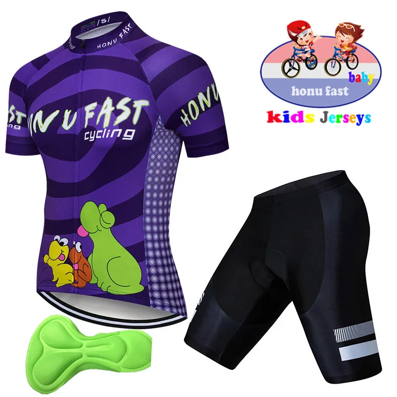 Spring and Autumn Baby Bicycle Suit Long-sleeved Bicycle T-shirt Short-sleeved Bicycle Suit Breathable Bicycle Suit Jersey