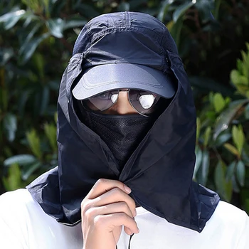 

Unisex Visor Hats Fishing Sun Protector Cap UV Protection Face Neck Cover Sun Protection Outdoor Sport Hiking Fishing Hats